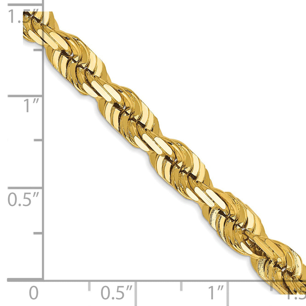 14k Yellow Gold 6.0mm D.C Rope Chain