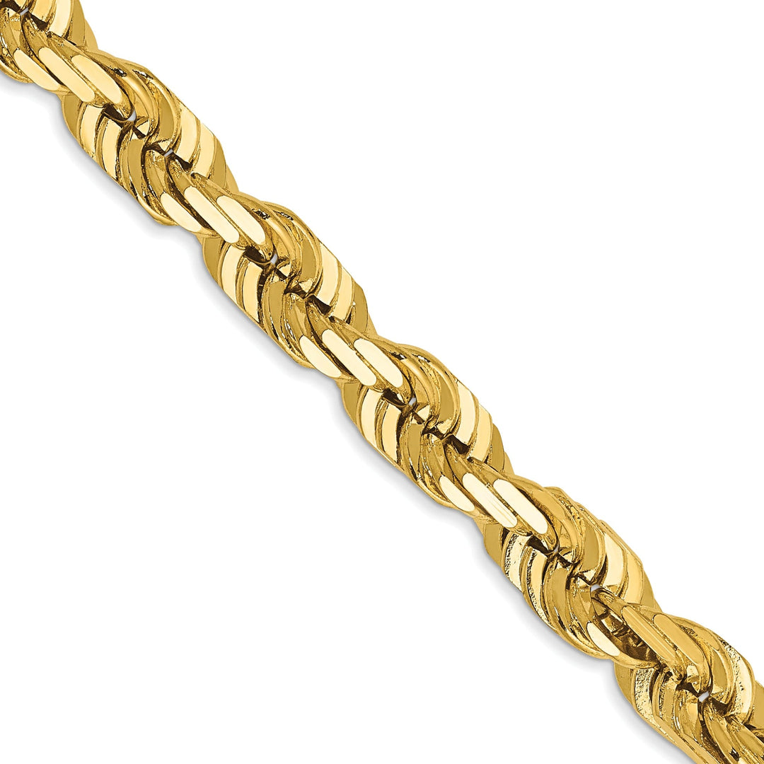 14k Yellow Gold 6.0mm D.C Rope Chain
