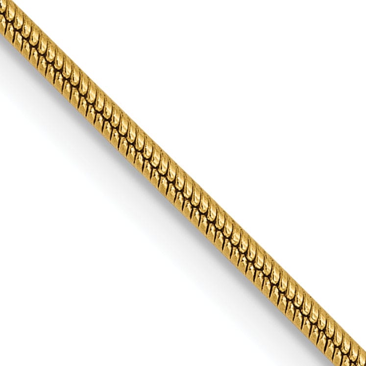 14k Yellow Gold 1 mm Snake Chain