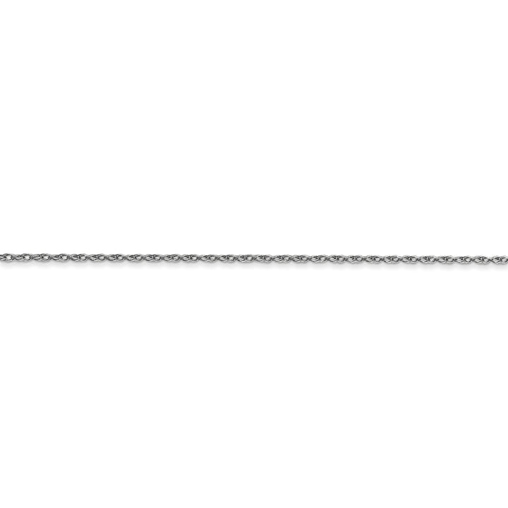 14k White Gold 0.70mm Carded Cable Rope Chain