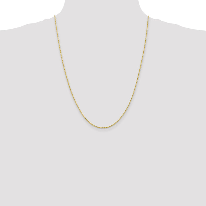 10k Yellow Gold 1.75mm D.C Rope Chain