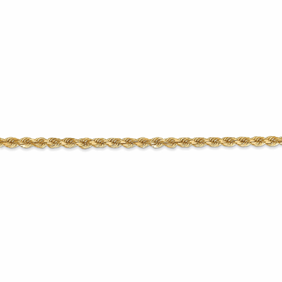 10k Yellow Gold 2.75mm D.C Rope Chain