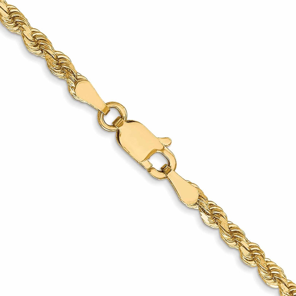 10k Yellow Gold 2.75mm D.C Rope Chain