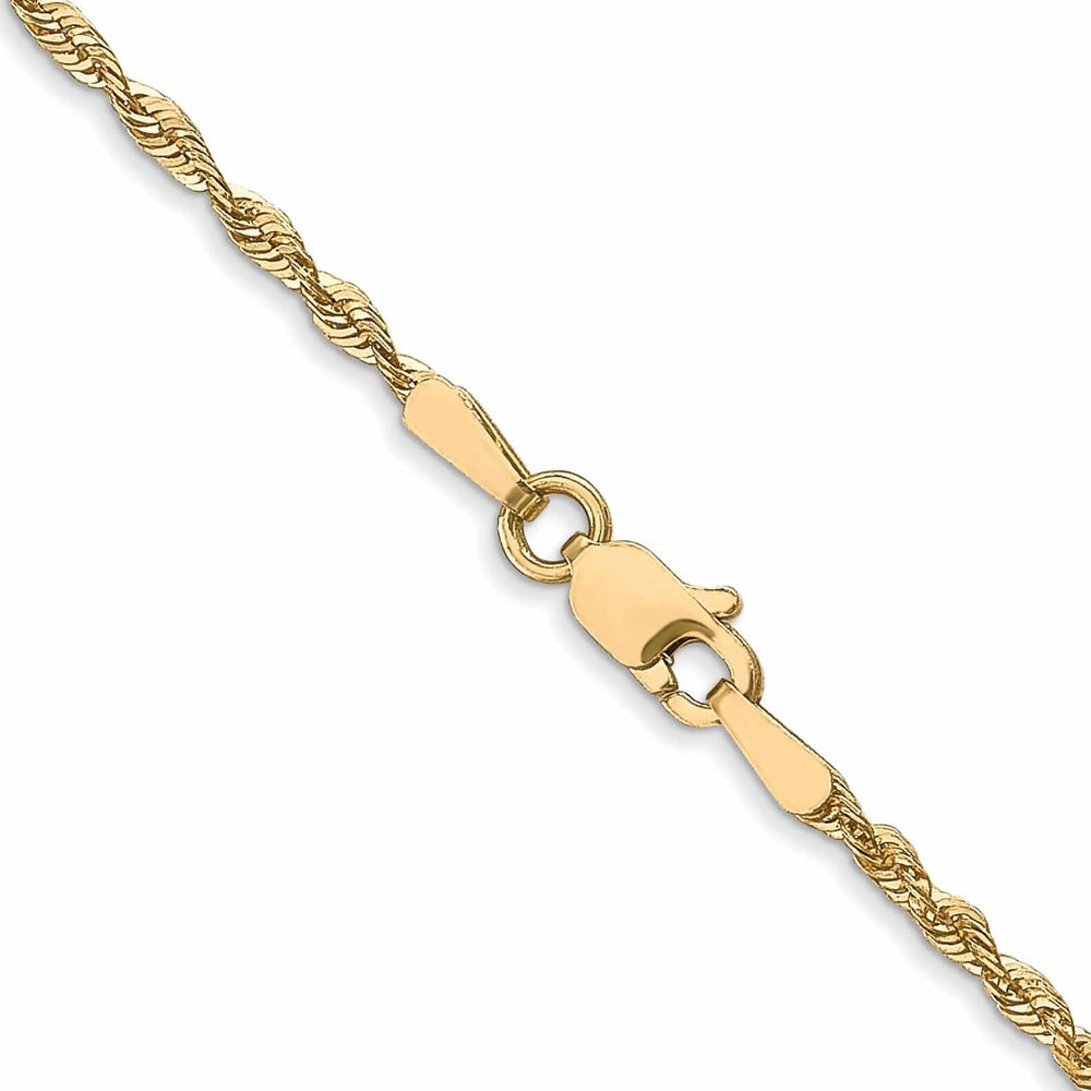 10k Yellow Gold 1.8m D.C Lightweight Rope Chain