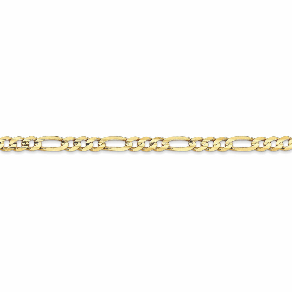 10k Yellow Gold 4.0mm Concave Figaro Chai
