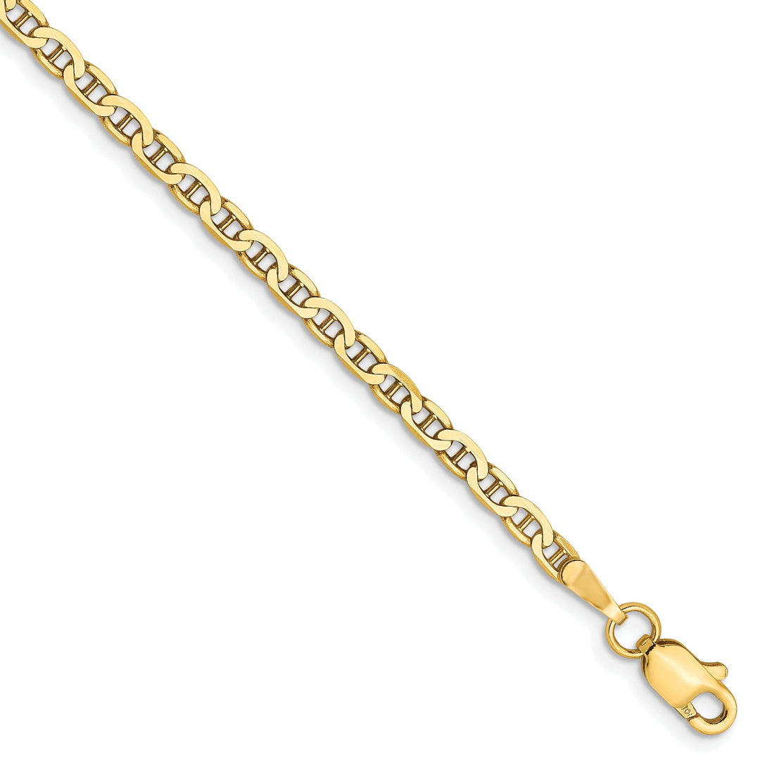 Leslie 10k Yellow Gold 2.4mm Flat Anchor Chain