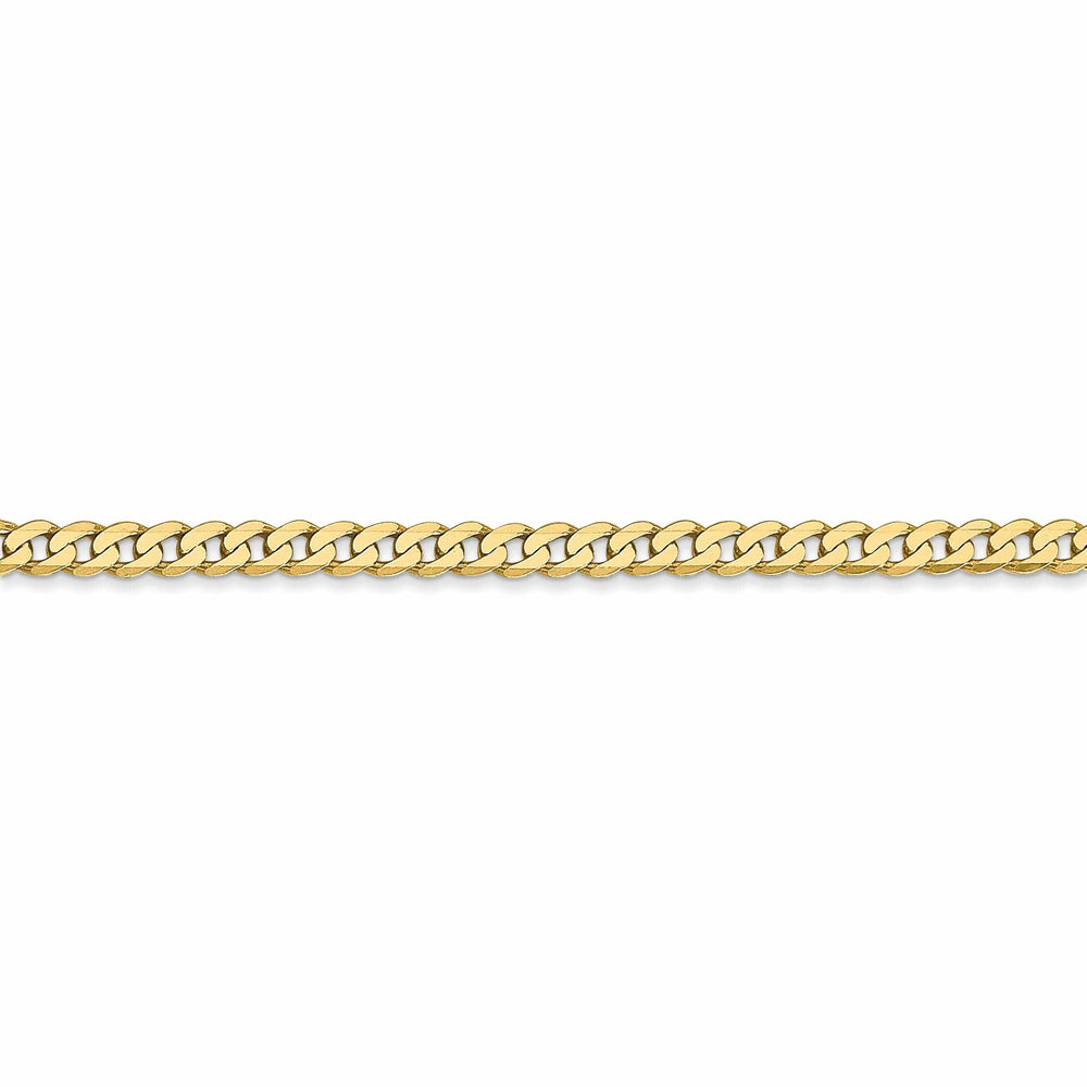 10k Yellow Gold 2.4mm Flat Beveled Curb Chain