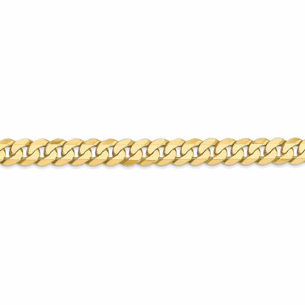 10k Yellow Gold 6.1mm Flat Beveled Curb Chain