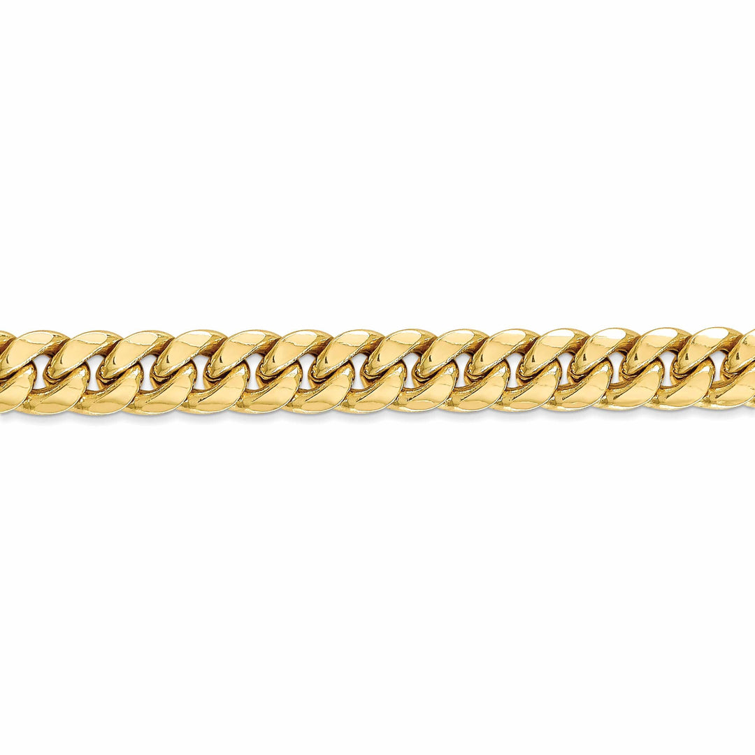10k Yellow Gold Semi-Solid 7.3 mm Cuban Chain