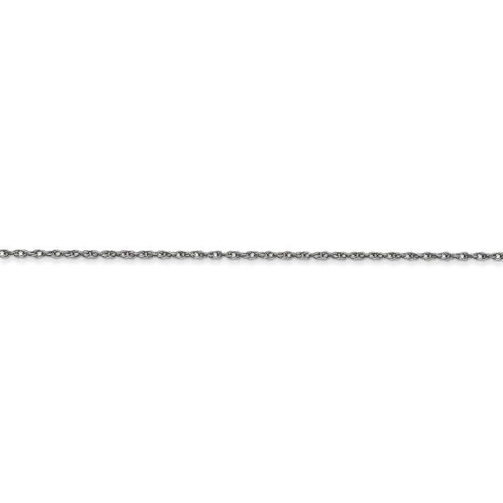 14K White Gold 0.95mm Carded Cable Rope Chain