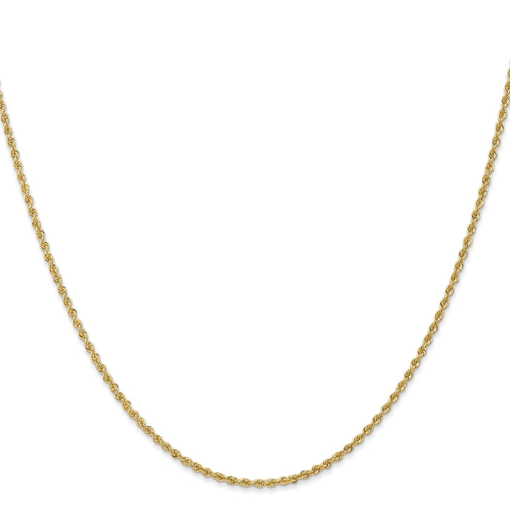 14k Yellow Gold 1.6mm Solid Rope