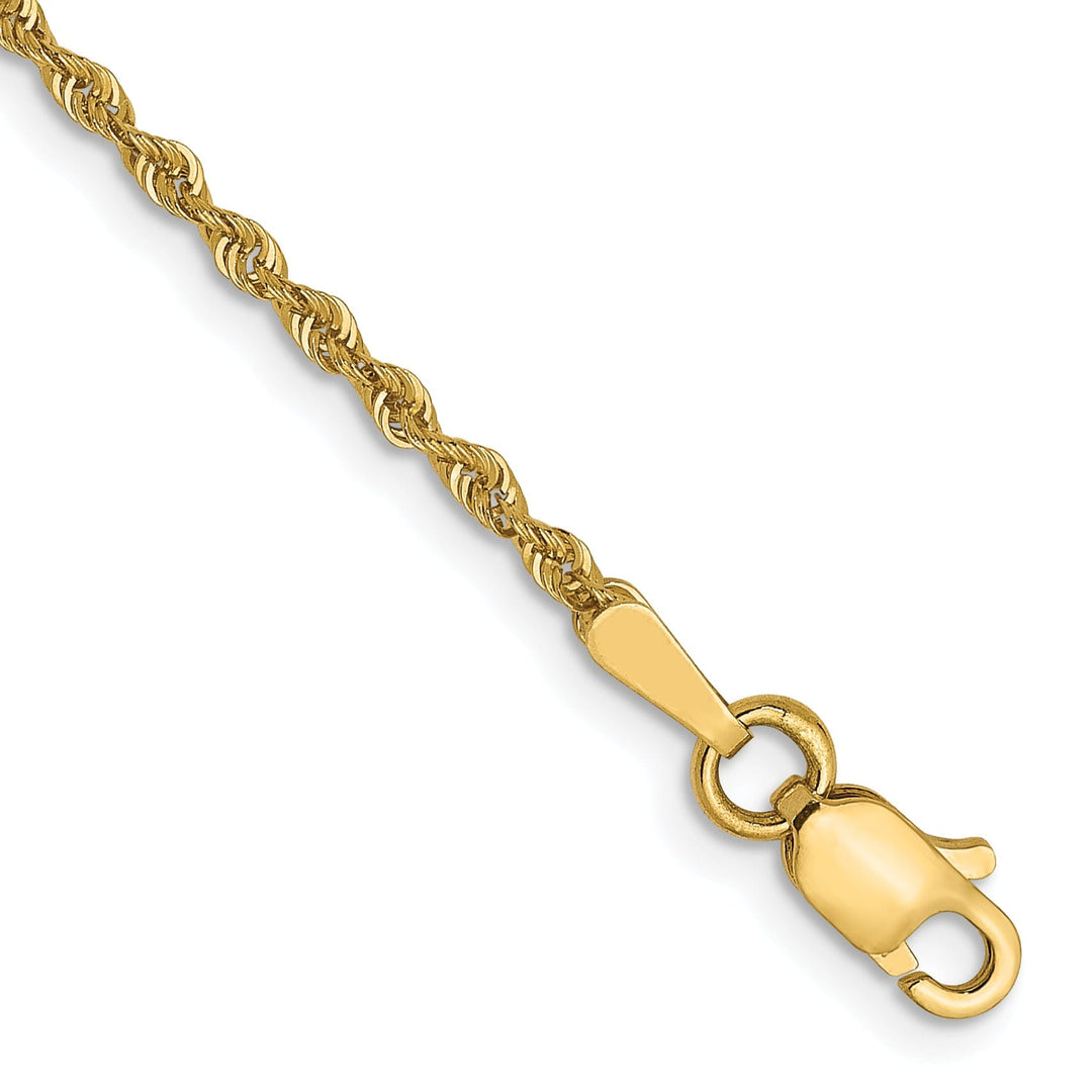 14k Yellow Gold 1.6mm Solid Rope