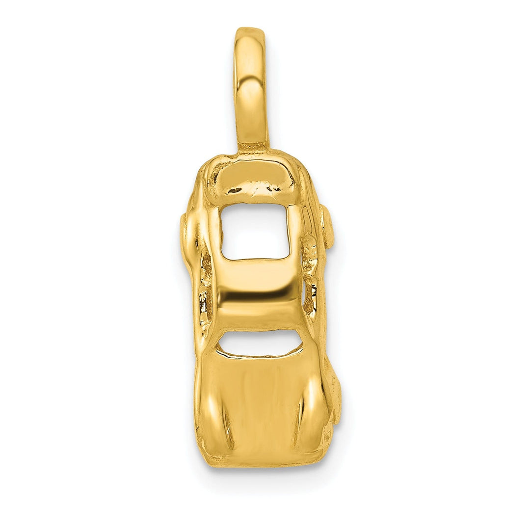 14k Yellow Gold Sports Car Charm