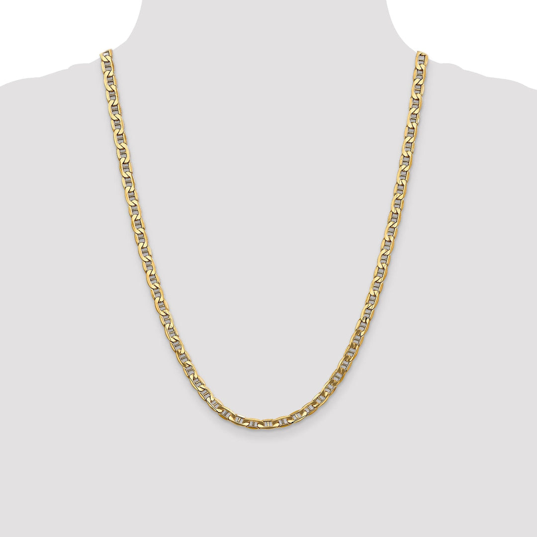 14k Yellow Gold 5.85-mm Semi Solid Anchor Chain
