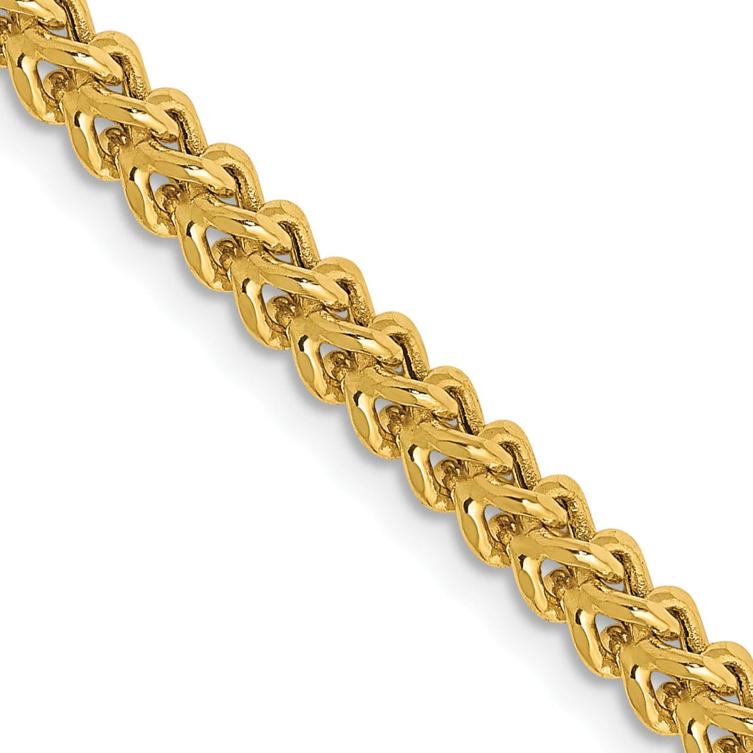 14k Yellow Gold 3.00m Semi Solid Franco Chain