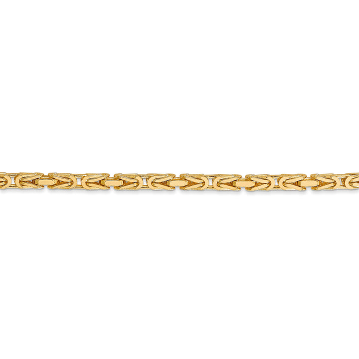 14k Yellow Gold Polish 2.50-mm Byzantine Chain
