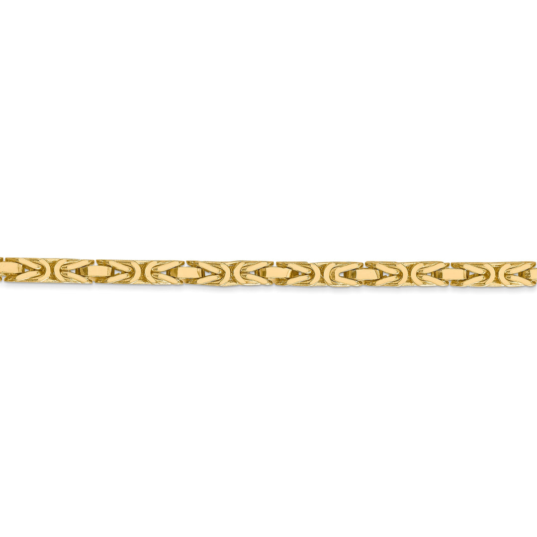 14k Yellow Gold Polish 3.25-mm Byzantine Chain