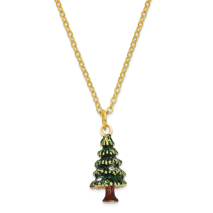 Bejeweled Multi Color Finish DECK THE HALLS Christmas Tree Trinket Box