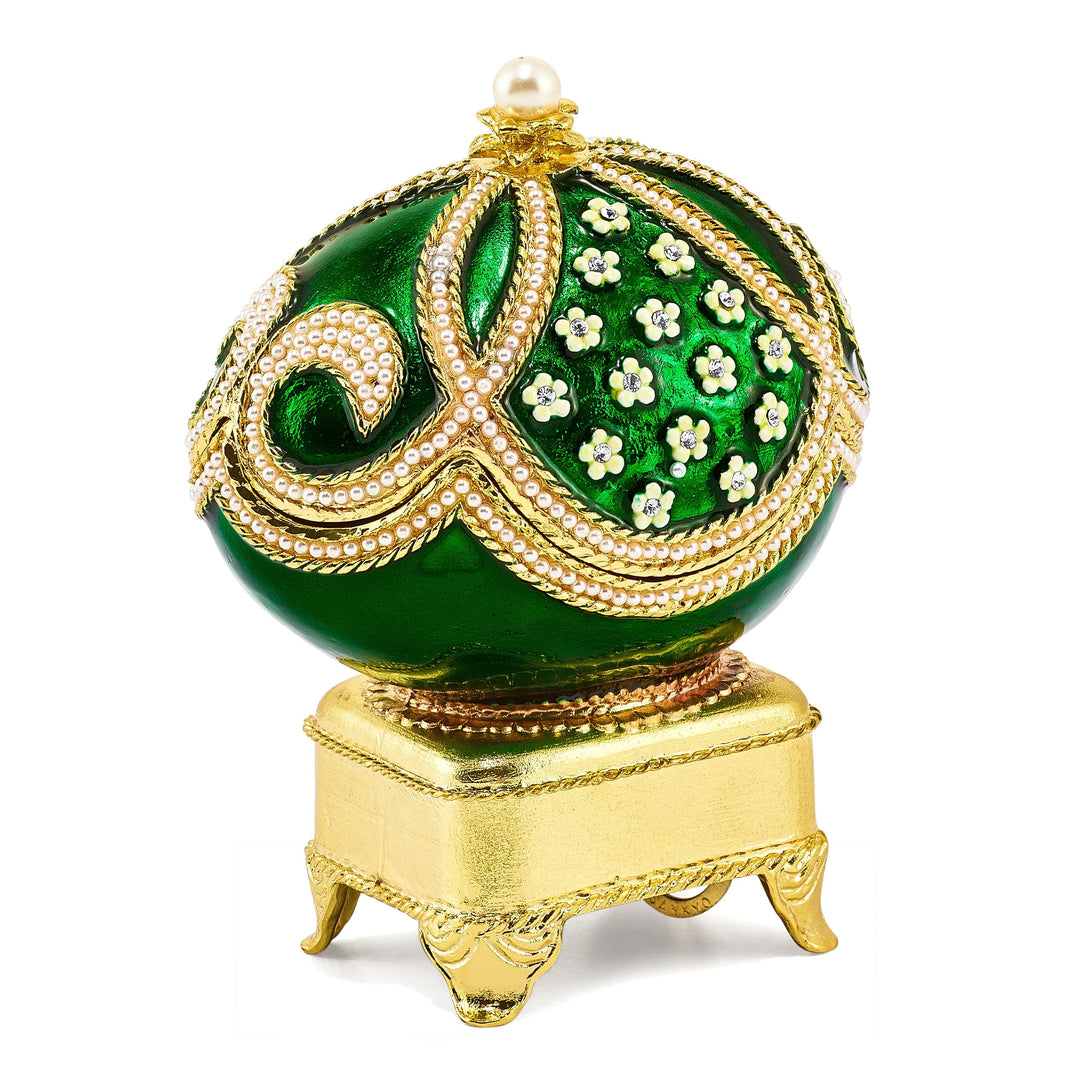 Bejeweled Multi Color GREEN GRANDEUR (Plays Endless Love) Musical Egg