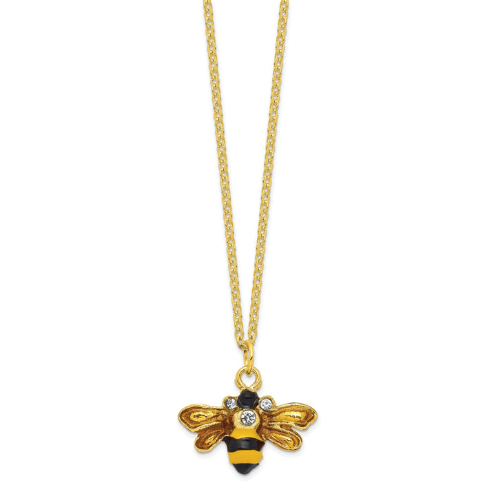 Bejeweled Pewter BUZZ Bumblebee Trinket Box Design