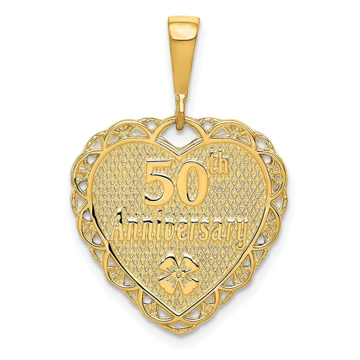 14k Yellow Gold 50th Anniversary Charm