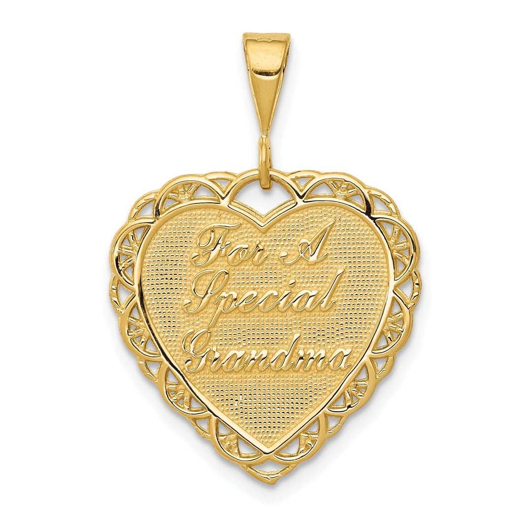 14k Yellow Gold For A Special Grandma Pendant