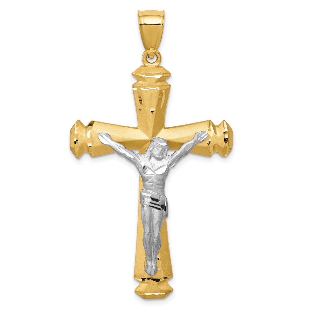 14k Yellow Gold Crucifix Pendant