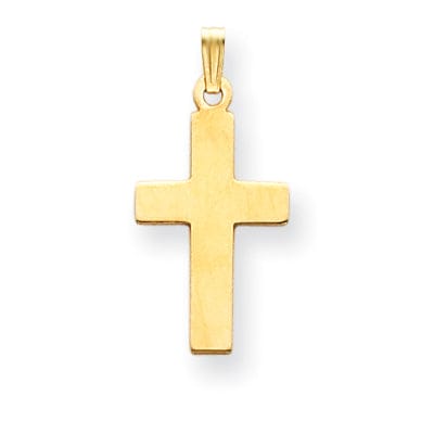 14k Yellow Gold Cross Charm