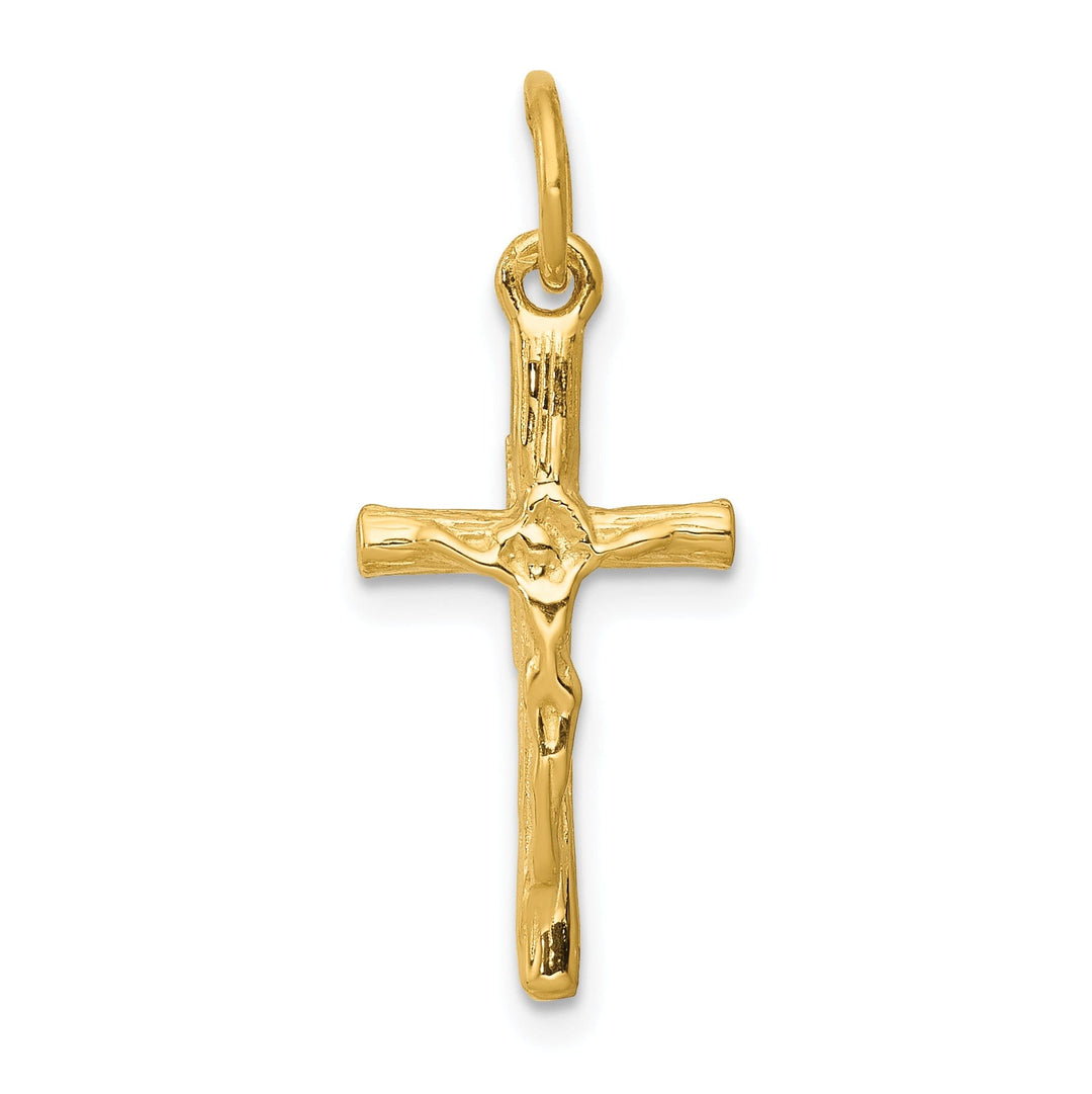 14k Yellow Gold Crucifix Pendant