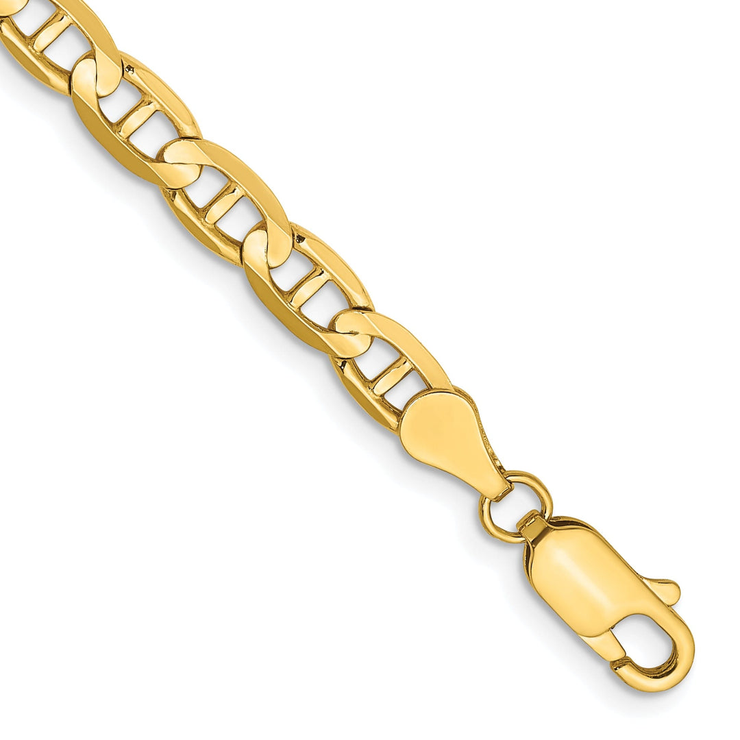 14k Yellow Gold 4.50mm Concave Anchor Chain