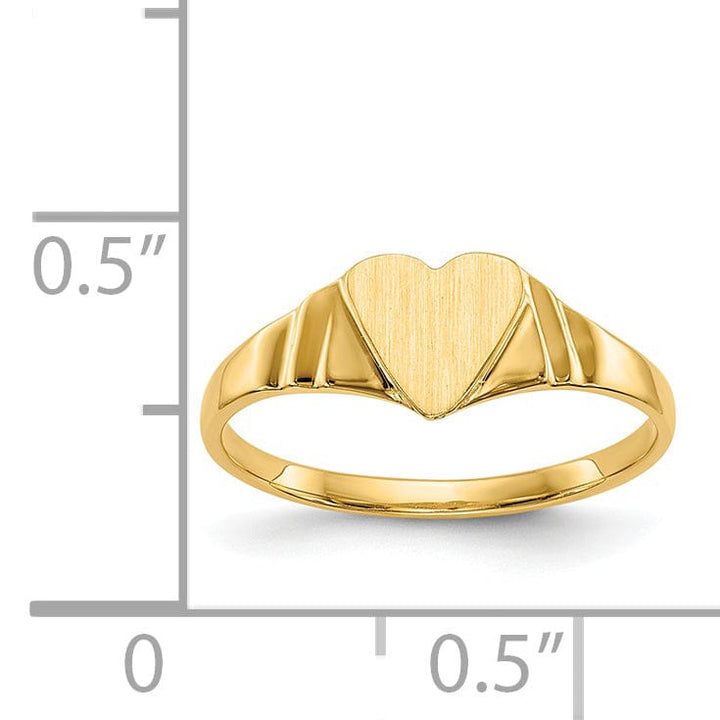 14k Yellow Gold Children's Signet Children's Ring