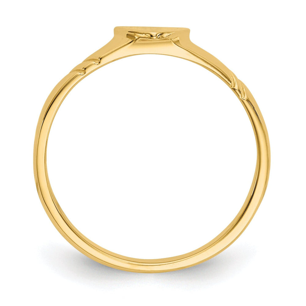 14k Yellow Gold Children's Heart Children's Ring