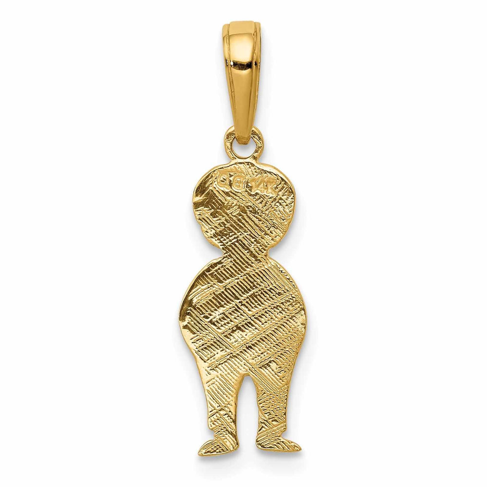 14 Yellow Gold Boy with Hands in Pocket Pendant