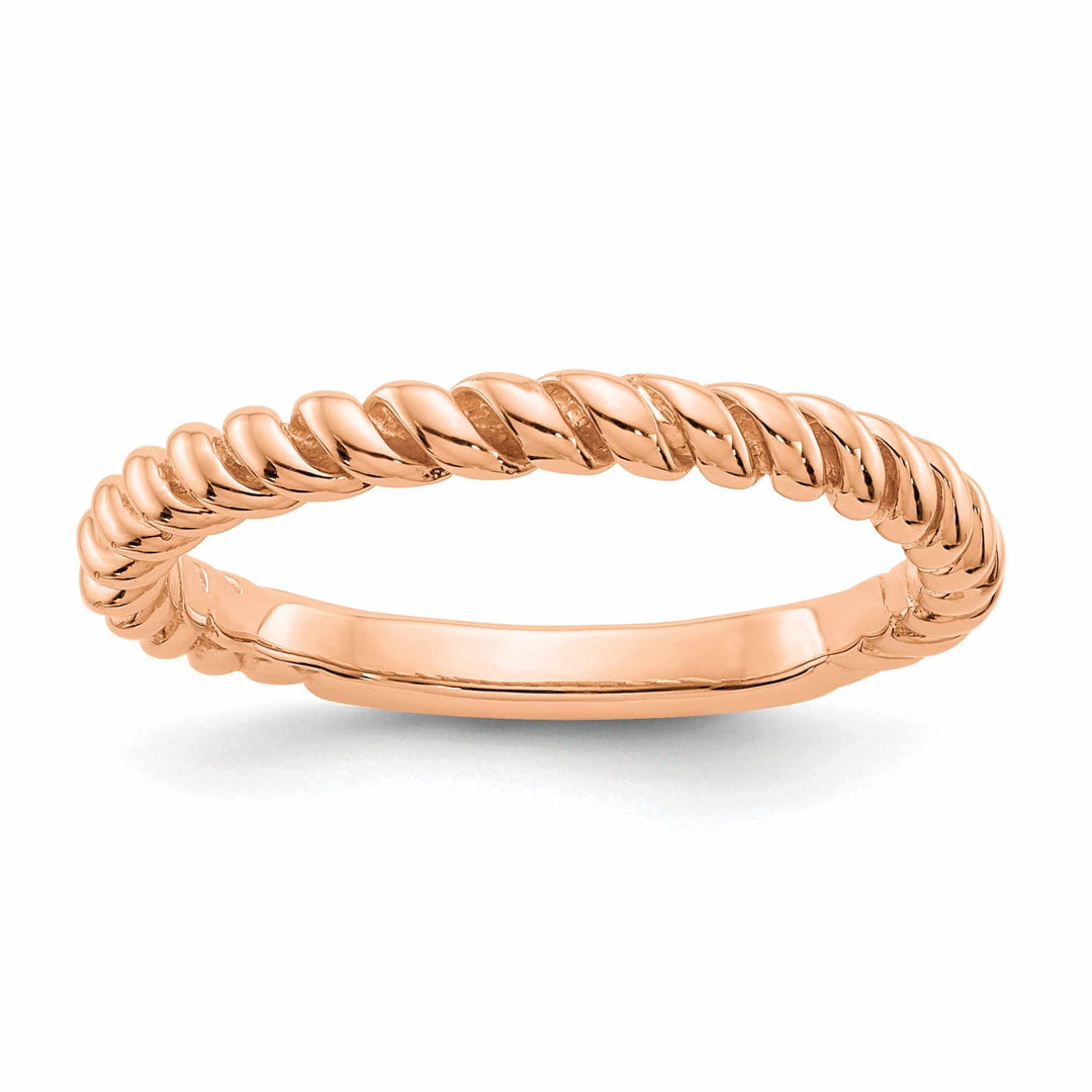 14k Rose Gold Timeless Creations Twisted Band