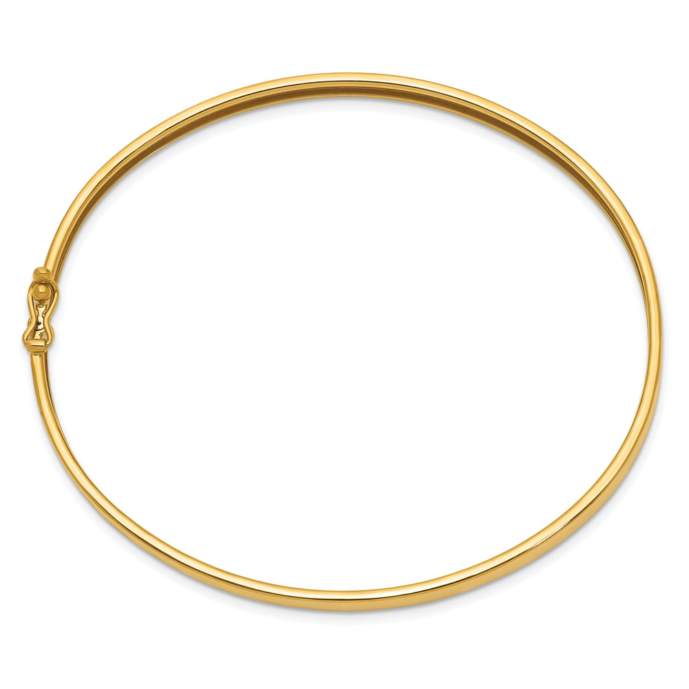 14k Yellow Gold Flexible Bangle Bracelet