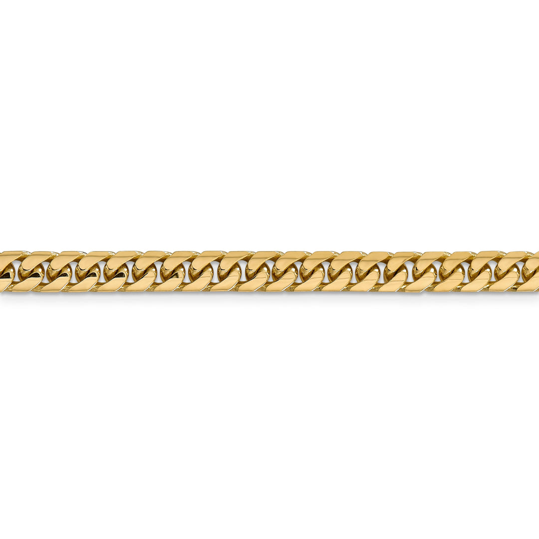 14k Yellow Gold 5.50-mm Domed Curb Link Chain