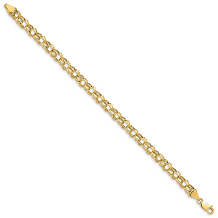 14k Yellow Gold Charm Bracelet, 5.5-mm, 8-inch, Semi-Solid Link Design