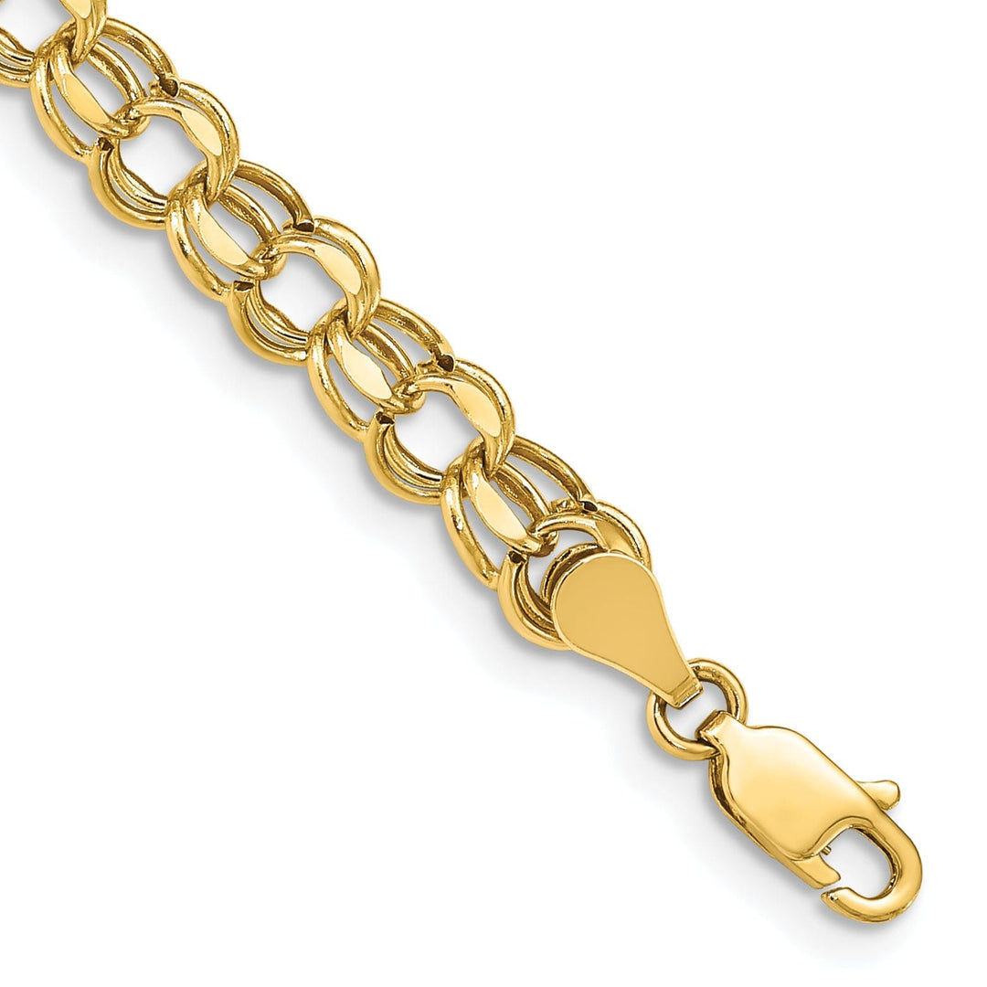 14k Yellow Gold Charm Bracelet, 5.5-mm, 8-inch, Semi-Solid Link Design