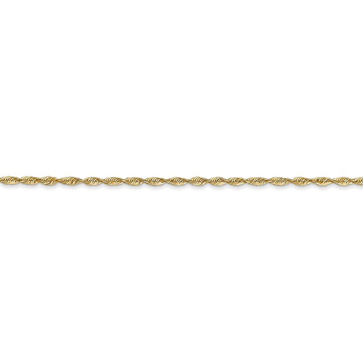 14k Yellow Gold 1.50mm D.C ExtraLight Rope Chain