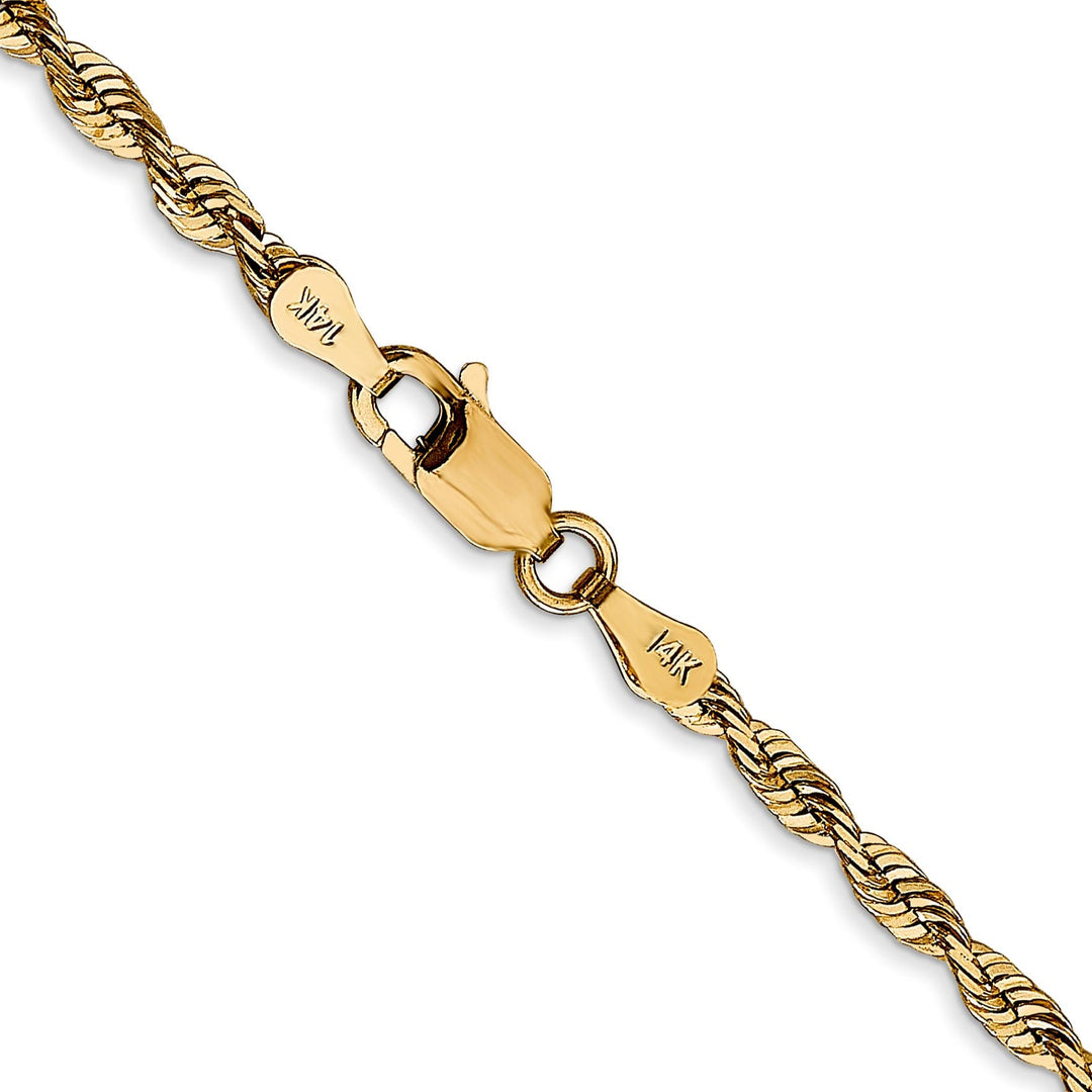 14k Yellow Gold 2.82mm DC ExtraLight Rope Chain