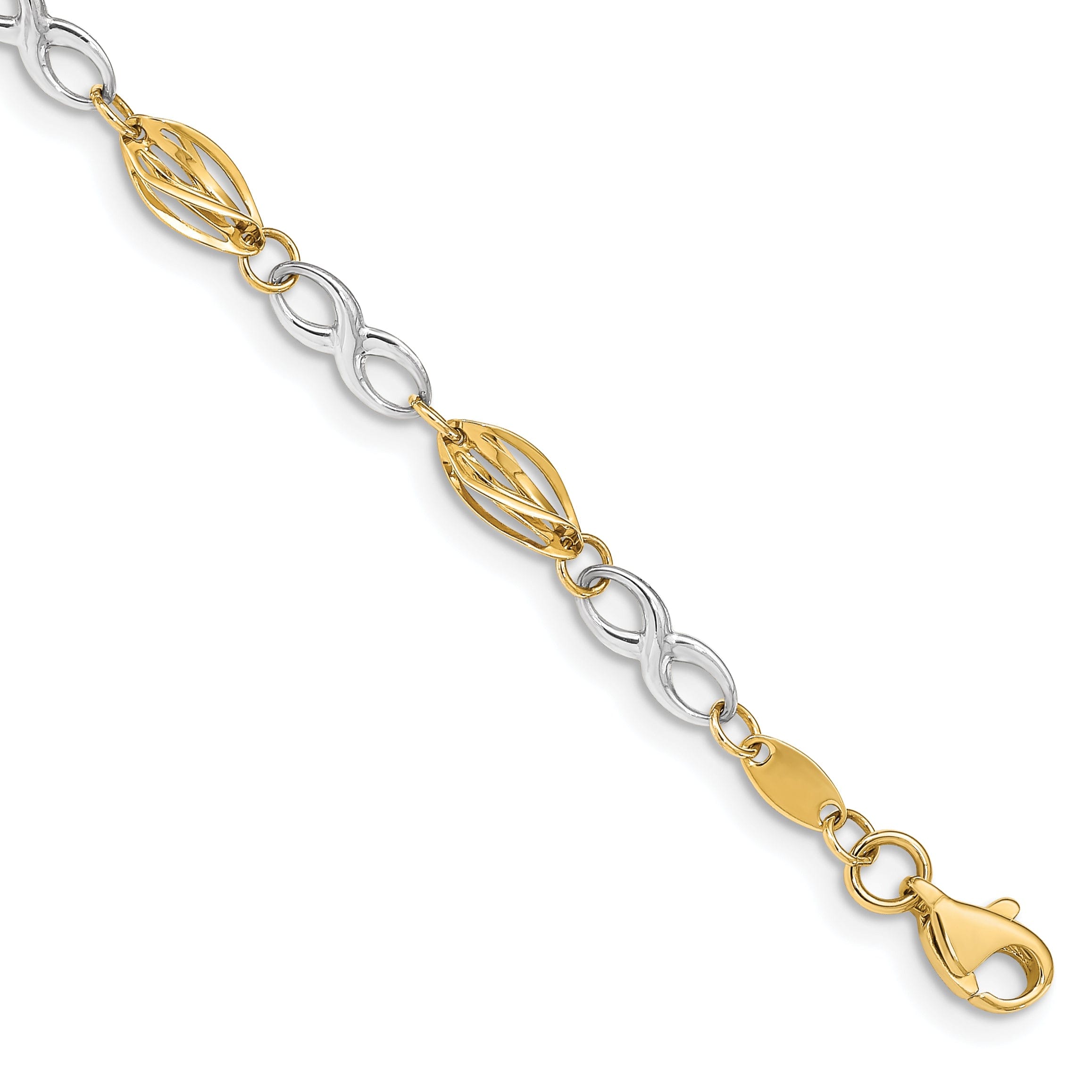 Black Stainless Steel Reversible Link Bracelet - Josephs Jewelers