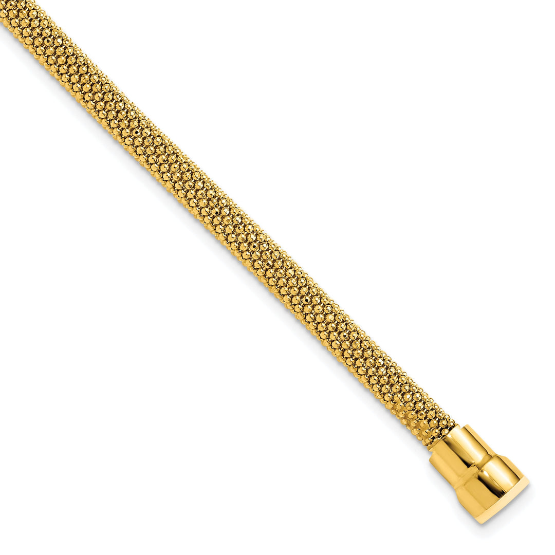Leslie Silver Gold-tone Magnetic Bracelet