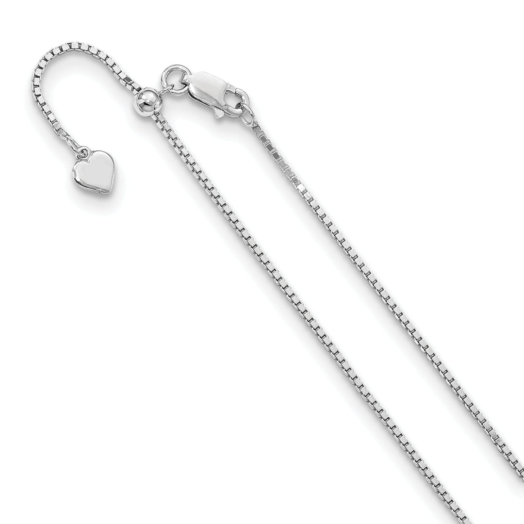 Sterling Silver 1.15 mm Adjustable Box Chain