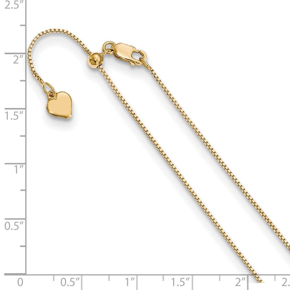 Silver .85 mm Gold-plated Adjustable Box Chain