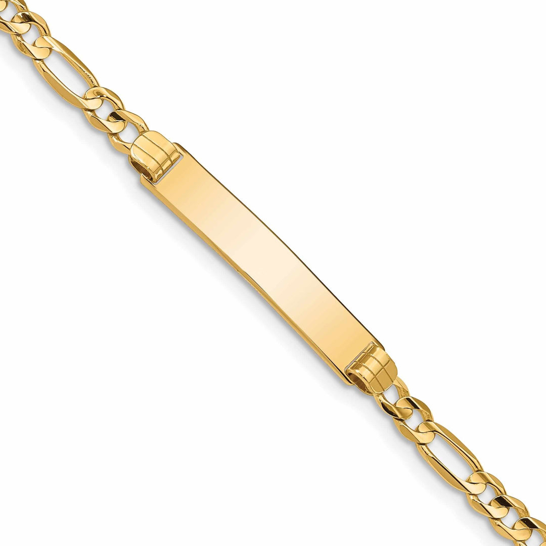 14k Gold Figaro ID Bracelet