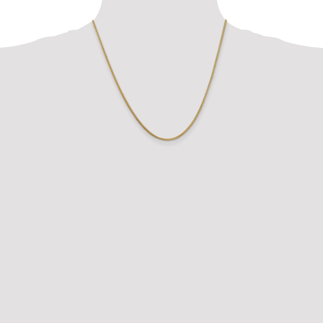 14k Yellow Gold Polished 1.30mm Franco Chain