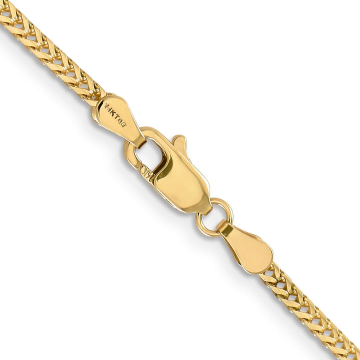 14k Yellow Gold Polished 2.00mm Franco Chain
