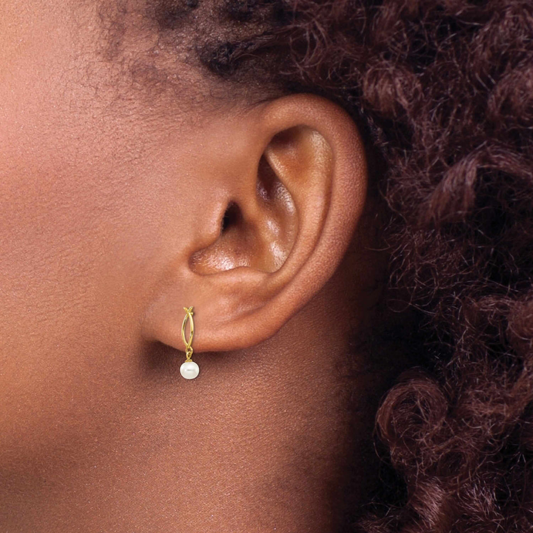14k Pearl Post Earrings