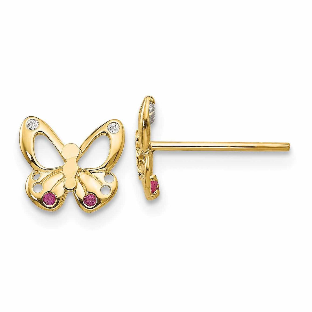 14k Madi K Butterfly Post Earrings