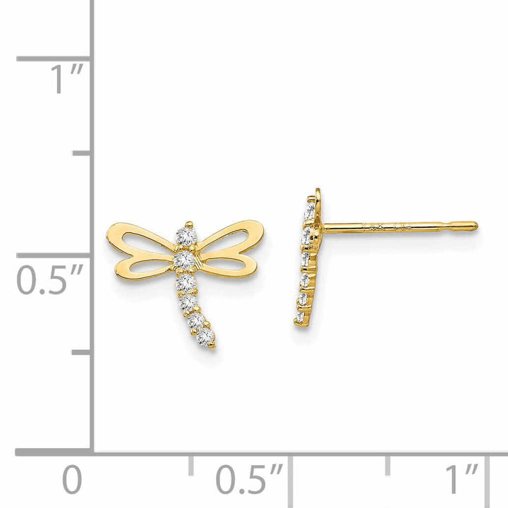 14k Madi K Dragonfly Post Earrings